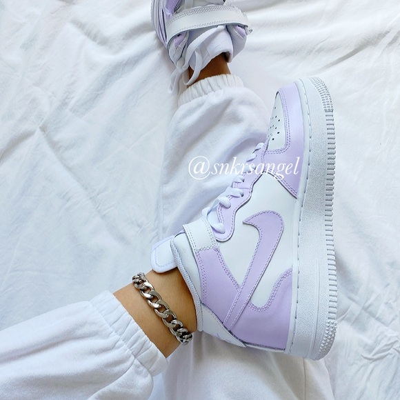 Custom Air Force 1 Mid Nike Shoes - Picture 2 of 6